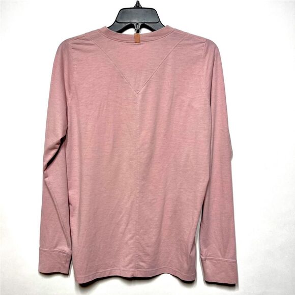 Lunya Restore Base Long Sleeve Tee in Pink M - Picture 6 of 11